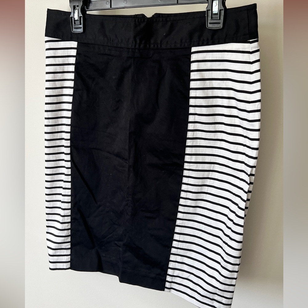 Patrizia Milan pencil skirt w/ striped detail